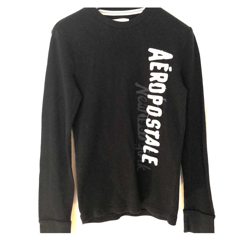 Aeropostale Black Long Sleeve Shirt